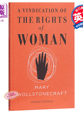 预售 沃斯通克拉夫特 为女权辩护 英文原版 女性主义经典短篇 A Vindication of the Rights of Woman Mary Wollstonecraft