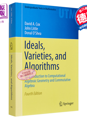 预售 理想 簇与算法 第4版 英文原版 Ideals Varieties and Algorithms David A Cox John Little Donal O Shea【中商原版】