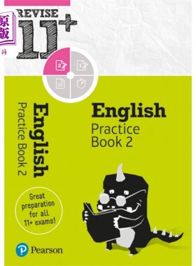 海外直订Pearson REVISE 11+ English Practice Book 2 皮尔逊复习11+英语练习册