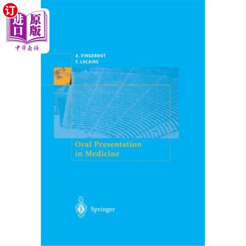 海外直订医药图书Oral Presentation in Medicine 医学口头陈述