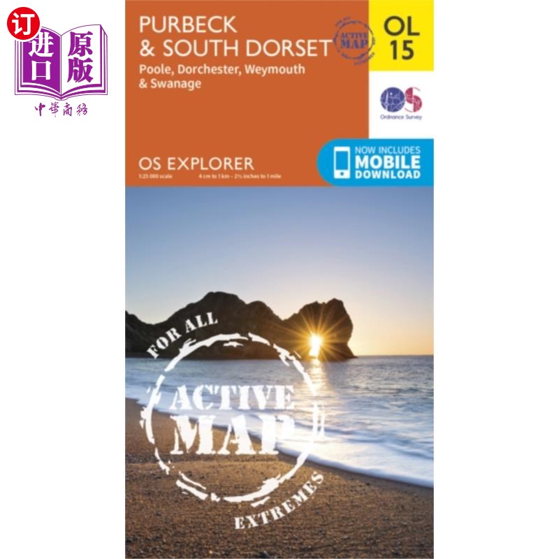 海外直订Purbeck & South Dorset, Poole, Dorchester, Weymo... 普贝克和南多塞特，普尔，多切斯特，韦茅斯和斯旺奇