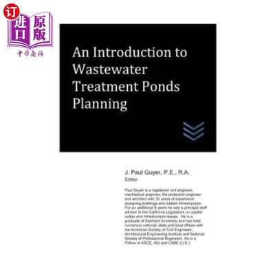 海外直订An Introduction to Wastewater Treatment Ponds Planning