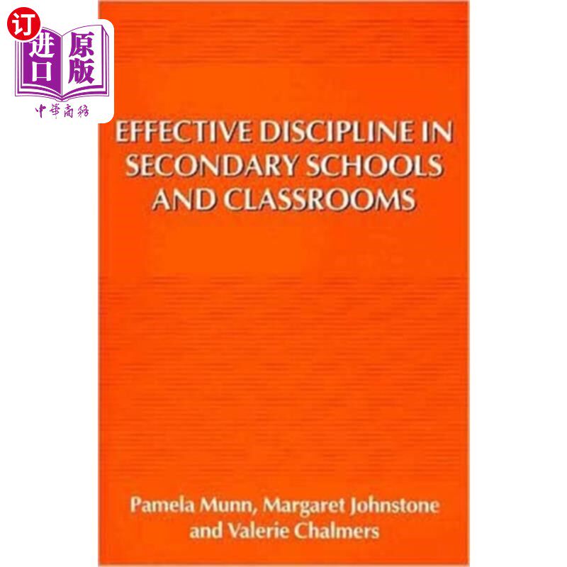 海外直订Effective Discipline in Secondary Schools and Cl... 在中学和教室有效的纪律