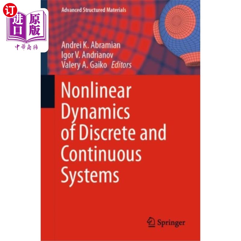 海外直订Nonlinear Dynamics of Discrete and Continuous Sy... 离散与连续系统的非线性动力学