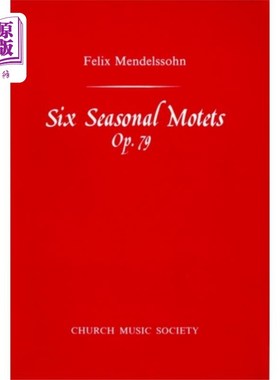 海外直订Six Seasonal Motets 六个季节性的汽车旅馆