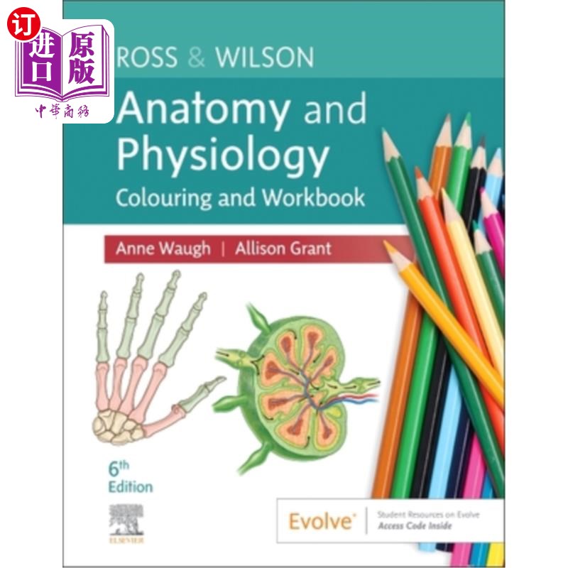 海外直订医药图书Ross & Wilson Anatomy and Physiology Colouring and Workbook 罗斯和威尔逊解剖和生理学着色和工作手册