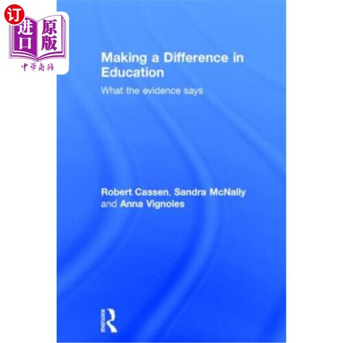 海外直订Making a Difference in Education: What the Evidence Says 在教育中发挥作用:证据表明什么