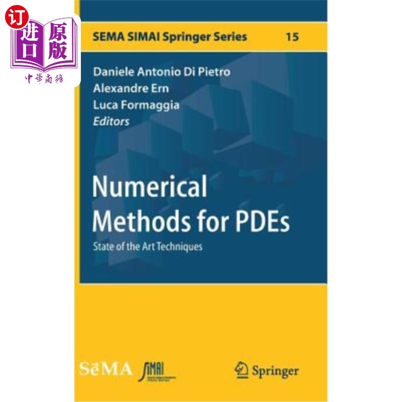 海外直订Numerical Methods for Pdes: State of the Art Techniques 偏微分方程的数值方法:最新技术