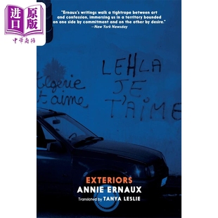 现当代文学 埃尔诺 Exteriors Annie 英文原版 安妮 外观 中商原版 现货 Ernaux 2022年诺贝尔文学奖得主
