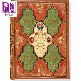 Peter Pauper Press 精致复古笔记本 花卉羊皮纸日记本 刷边手账本高颜值 日记本 记事本 烫金刷边笔记本 英文原版 礼物