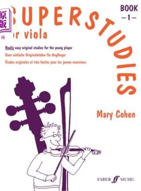 海外直订Superstudies for Viola, Bk 1 中提琴超级音效，Bk 1