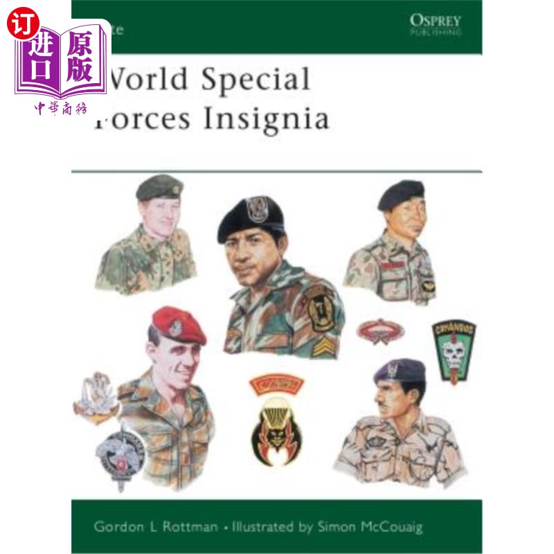海外直订World Special Forces Insignia: Not Including British, United States, Warsaw Pact 世界特种部队徽章:不包括英