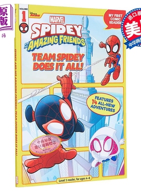 蜘蛛侠和他的神奇朋友 蜘蛛侠团队无所不能 Spidey and His Amazing Friends 英文原版 Disney Books【中商原版】