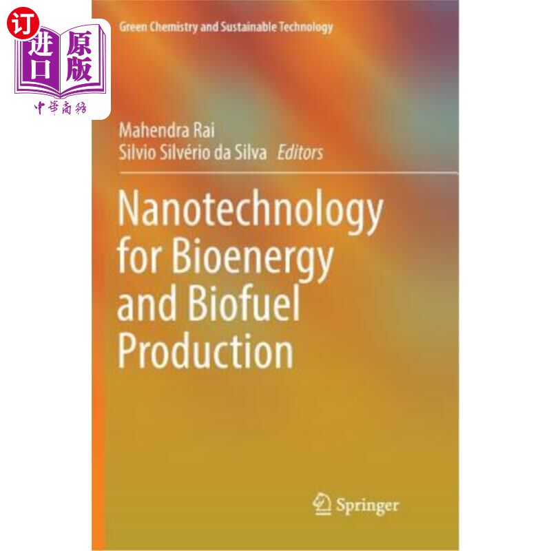 海外直订Nanotechnology for Bioenergy and Biofuel Production 纳米技术用于生物能源和生物燃料生产