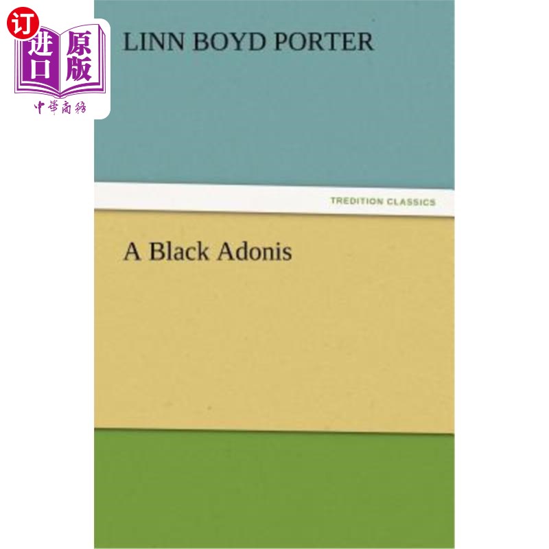 海外直订A Black Adonis 黑阿多尼斯
