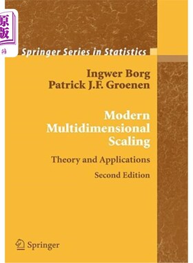 海外直订Modern Multidimensional Scaling: Theory and Applications 现代多维尺度：理论与应用