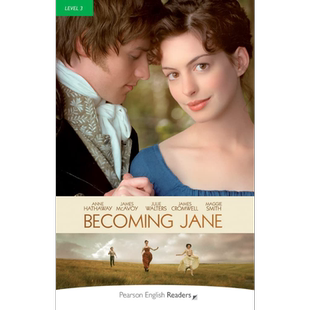 Pearson English readers 成为简·奥斯汀Becoming Jane 培生英语分级读物3级 初中-高中 蓝思值560L中心词1200【中商原版】