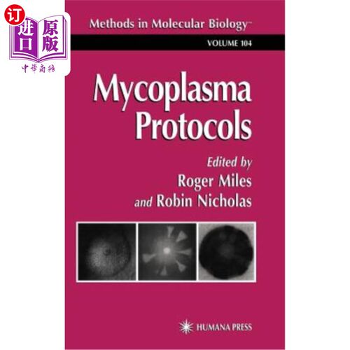 海外直订医药图书Mycoplasma Protocols 支原体方案