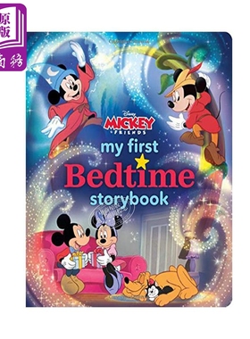 迪士尼睡前故事My First Mickey Mouse Bedtime Storybook绘本【中商原版】