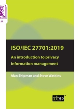 海外直订Iso/Iec 27701: 2019: An introduction to privacy information management Iso/Iec 27701: 2019: