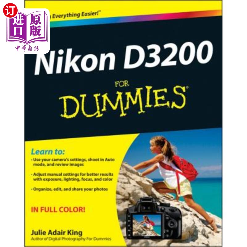 海外直订Nikon D3200 for Dummies 尼康D3200假人