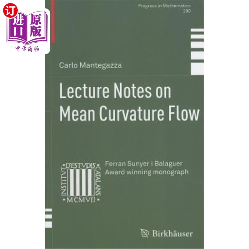 海外直订Lecture Notes on Mean Curvature Flow平均曲率流讲稿