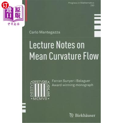 海外直订Lecture Notes on Mean Curvature Flow 平均曲率流讲稿