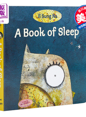 微瑕疵 il Sung Na 韩国插画家 睡前故事纸板书 睡眠之书 A Book of Sleep 低幼儿童绘本 尹成娜一本讲述睡眠的书【中商原版】