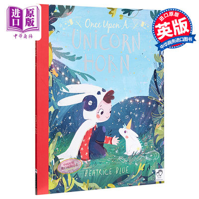 预售 Beatrice Blue 从前有只独角兽平装 英文原版Once Upon a Unicorn Horn 精品绘本【中商原版】进口图书