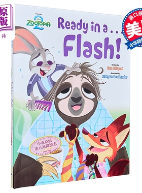 迪士尼 疯狂动物城2 闪电准备 Ready in a Flash Disney Zootopia 2 英文原版 儿童卡通动画绘本故事 进口童书【中商原版】
