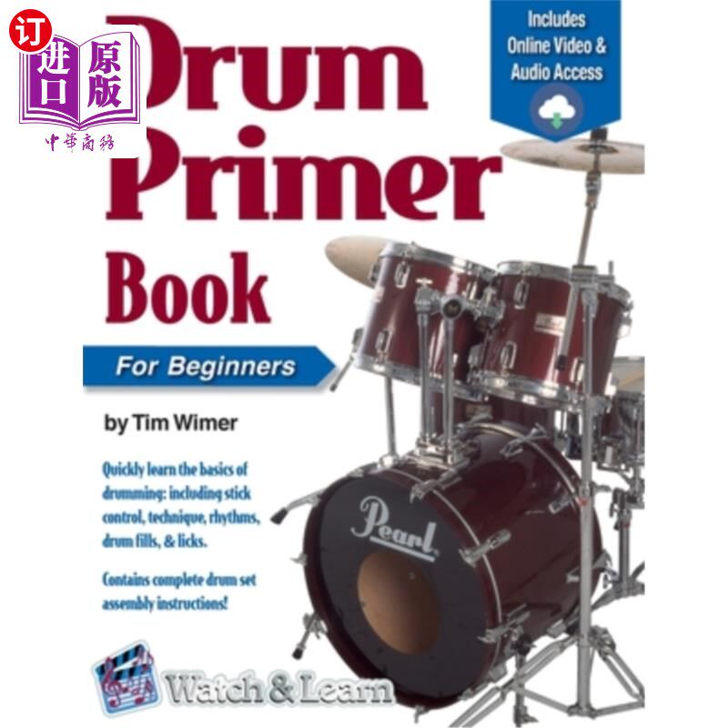 海外直订Drum Primer Book for Beginners 初学者鼓入门书