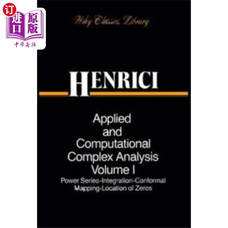 海外直订Applied and Computational Complex Analysis 3V set 应用与计算复形分析，3卷集