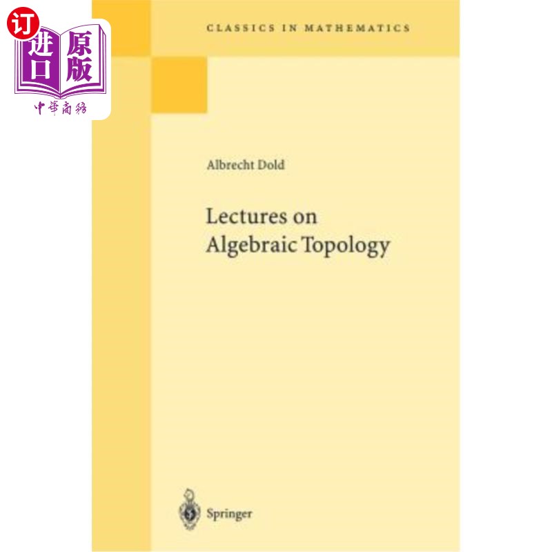 海外直订Lectures on Algebraic Topology 代数拓扑学讲座