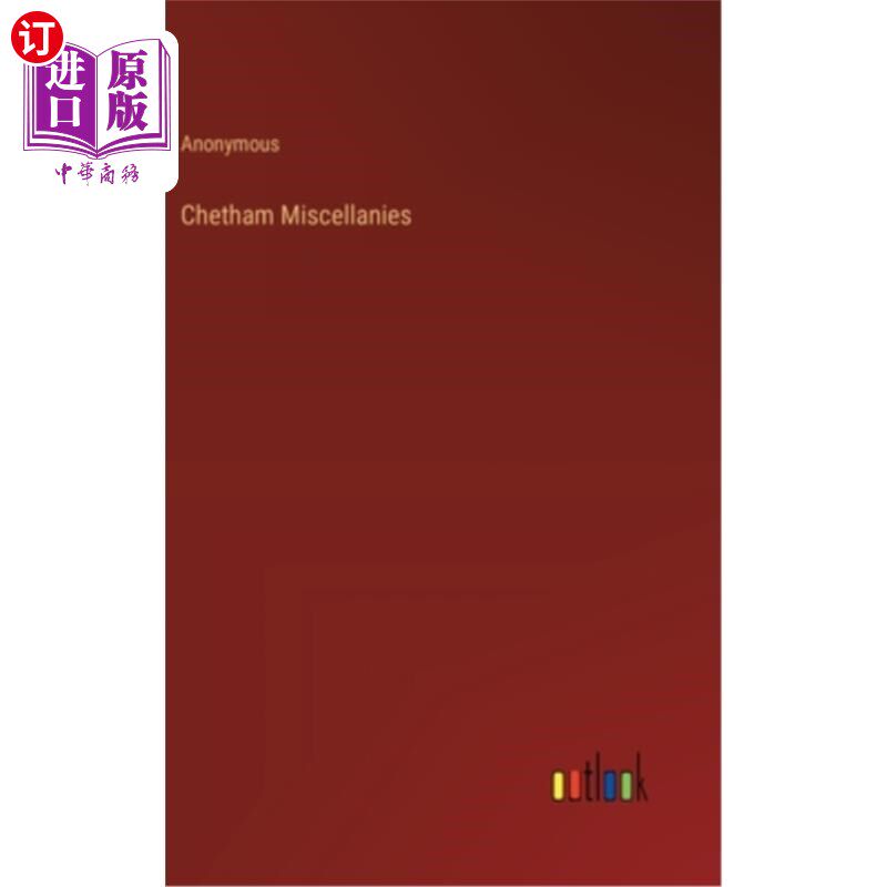 海外直订Chetham Miscellanies Chetham散文集