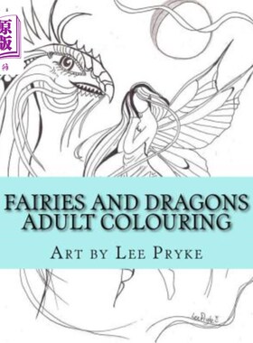 海外直订Fairies and Dragons: Adult Colouring Book 仙女和龙:成人涂色书