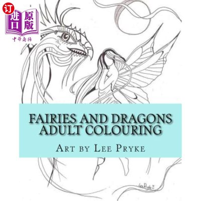 海外直订Fairies and Dragons: Adult Colouring Book 仙女和龙:成人涂色书
