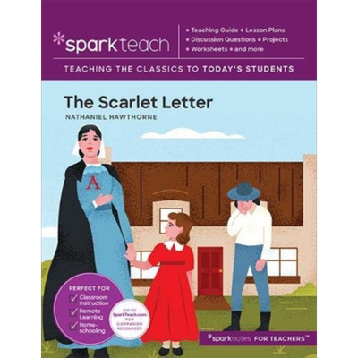 现货 Sparkteach系列 红字 英文原版 Sparkteach The Scarlet Letter 霍桑 Nathaniel Hawthorne【中商原版】