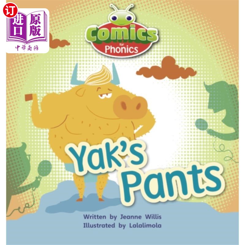 海外直订Bug Club Comics for Phonics Reception Phase 3 Set 07 A Yak's Pants 虫子俱乐部语音接收漫画第3阶段集07牦牛的裤子