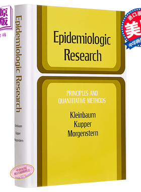 现货 Epidemiologic Research 英文原版 流行病学研究:原则和定量方法 David G. Kleinbaum【中商原版】