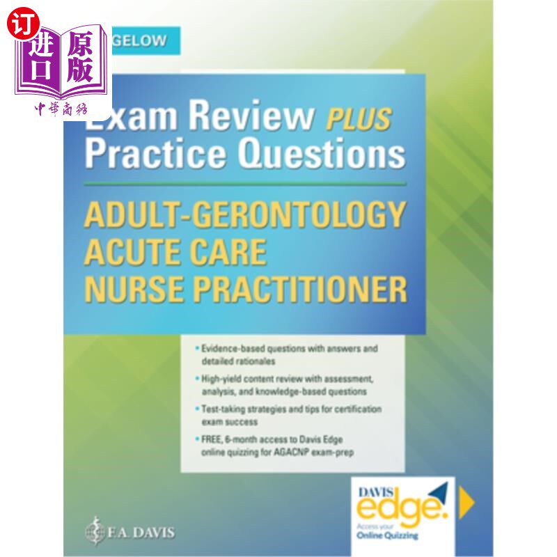 海外直订医药图书Adult-Gerontology Acute Care Nurse Practitioner: Exam Review Plus Practice Quest 成人-老年急症护理
