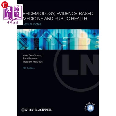 海外直订医药图书Lecture Notes - Epidemiology, Evidence-Based Medicine and Public Health 6e 课堂讲稿:流行病学，循证