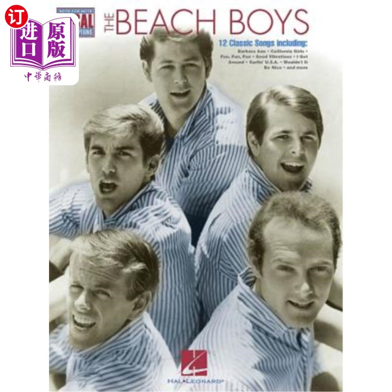 海外直订The Beach Boys: Note-For-Note Vocal Transcriptions 海滩男孩:音符对音符的声乐转录