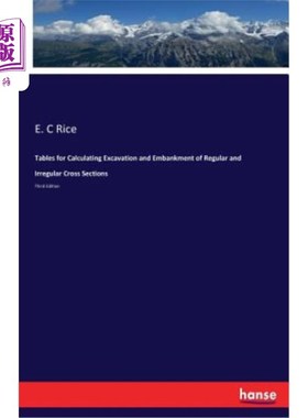海外直订Tables for Calculating Excavation and Embankment of Regular and Irregular Cross  正、不规则断面开挖及路堤计