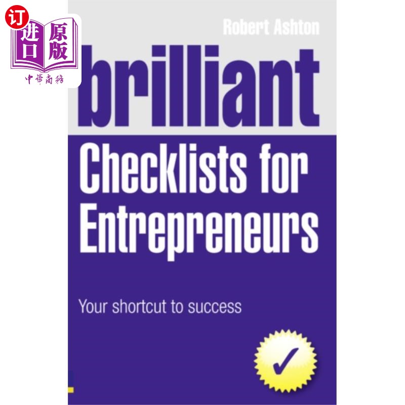 海外直订Brilliant Checklists for Entrepreneurs 杰出的企业家清单