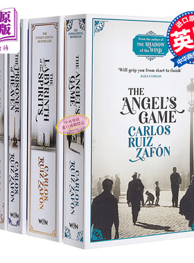 卡洛斯·鲁伊斯·萨丰：风之影四部曲(遗忘书之墓系列)4册套装 英文原版The Shadow Of The Wind西班牙小说Carlos Ruiz Zafon