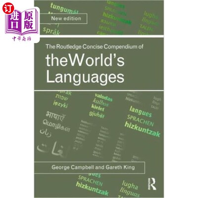 海外直订Routledge Concise Compendium of the World's Lang... 劳特利奇世界语言简编