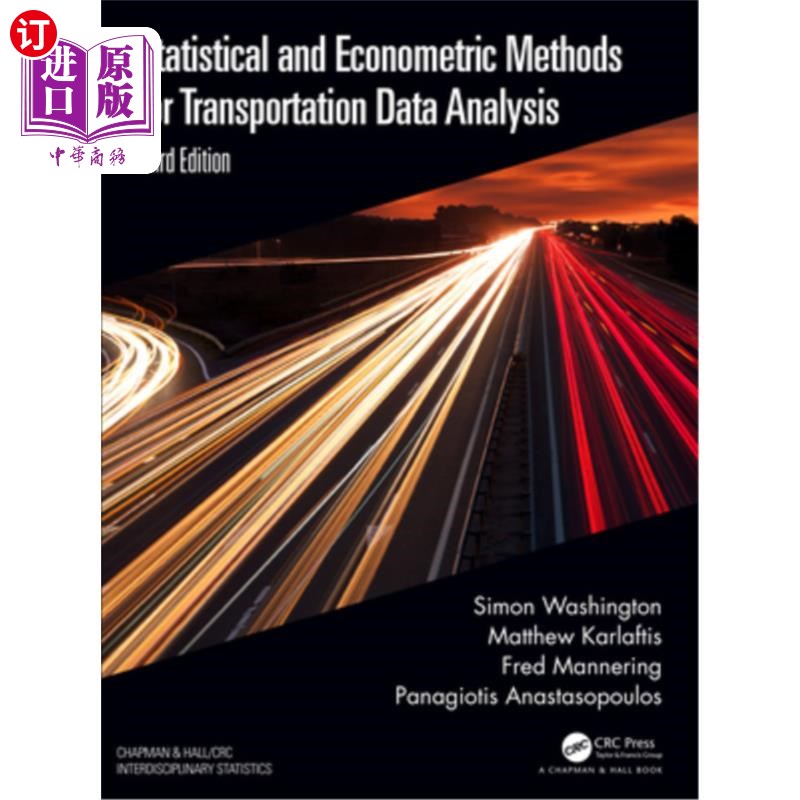 海外直订Statistical and Econometric Methods for Transportation Data Analysis 交通数据分析的统计和计量方法