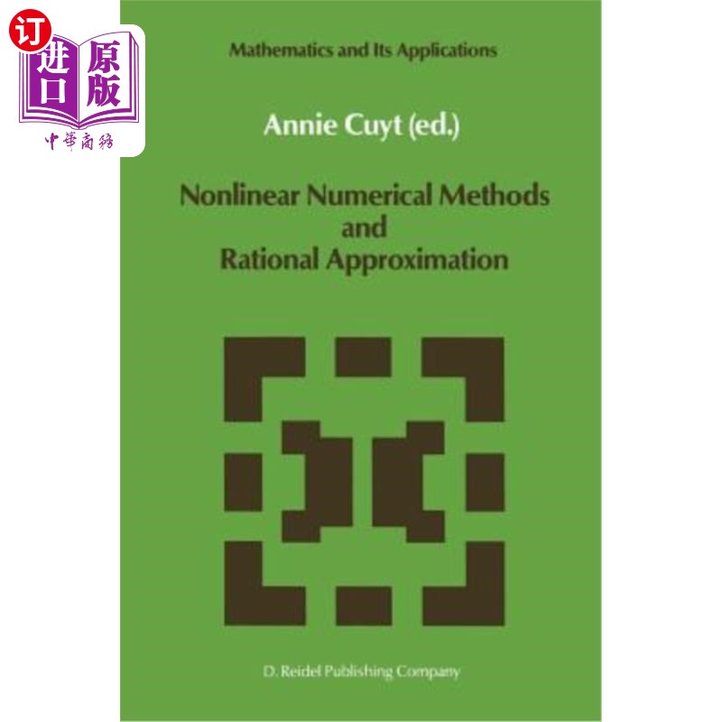 海外直订Nonlinear Numerical Methods and Rational Approximation 非线性数值方法与有理逼近