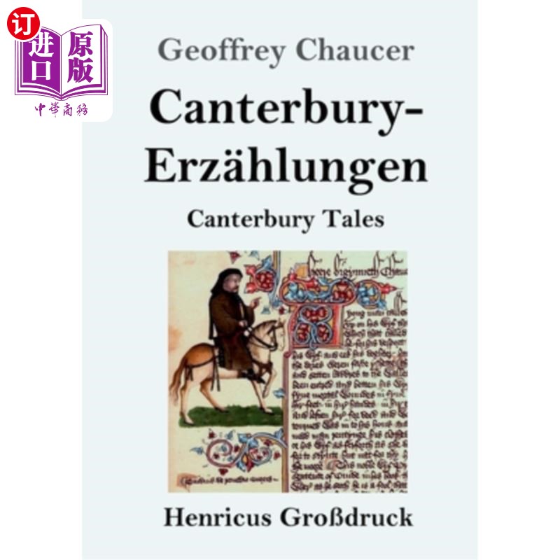 海外直订德语 Canterbury-Erz?hlungen (Gro?druck): Canterbury Tales Canterbury-Erz吗?亨根:《坎特伯雷故事集》
