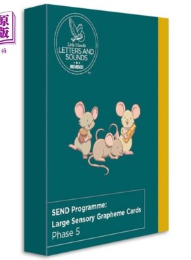 海外直订SEND Large Grapheme Cards (sensory) 发送大字体卡片(感官)